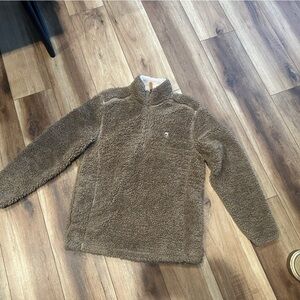 The Southern Shirt Company Tan Zip-Up Sweater